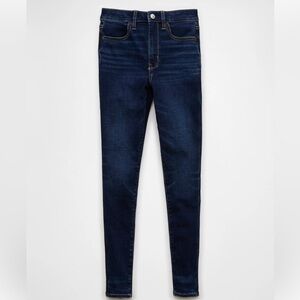 American Eagle Next Level High Waisted Jeggings in Dark Ink, size 8